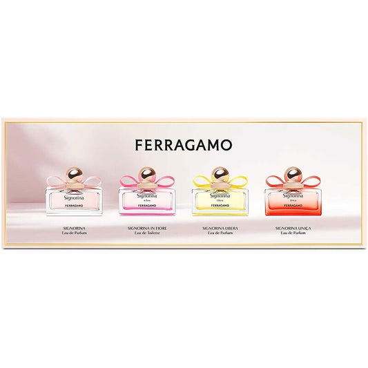 Salvatore Ferragamo Signorina Set For Women Signorina Eau De Parfum 5ml + Libera  Eau De Parfum 5ml + Unica Edp 5ml + In Fiore Eau De Toilette 5ml