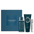 Salvatore Ferragamo Intense Leather Set For Men Eau De Parfum 100ml + Travel Size 15ml+ Shower Gel 100ml
