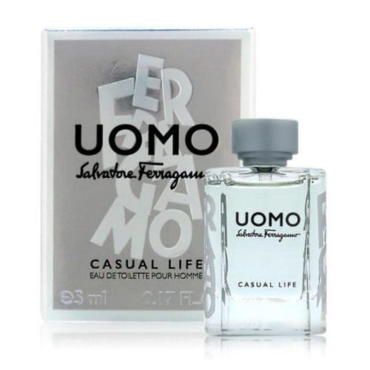 Mini Travel Salvatore Ferragamo Uomo Casual Life Miniature Eau De Toilette For Men 5ml
