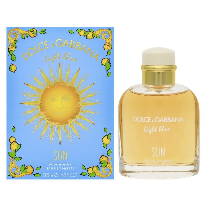 Dolce & Gabbana Light Blue Sun Eau De Toilette For Men 125ml