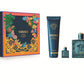Versace Eros Pour Homme Set For Men Parfum 100ml + Mini Travel 5ml + Bath & Shower Gel 150ml
