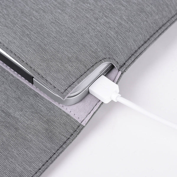 15.6in Laptop Protective Case Sleeve Waterproof Briefcase Handbag Bag Rahala RS-008-Grey