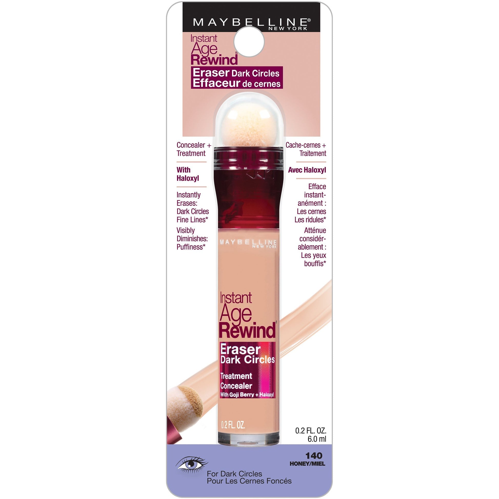 Maybelline New York Instant Age Rewind Concealer 140 Honey - O2morny.com