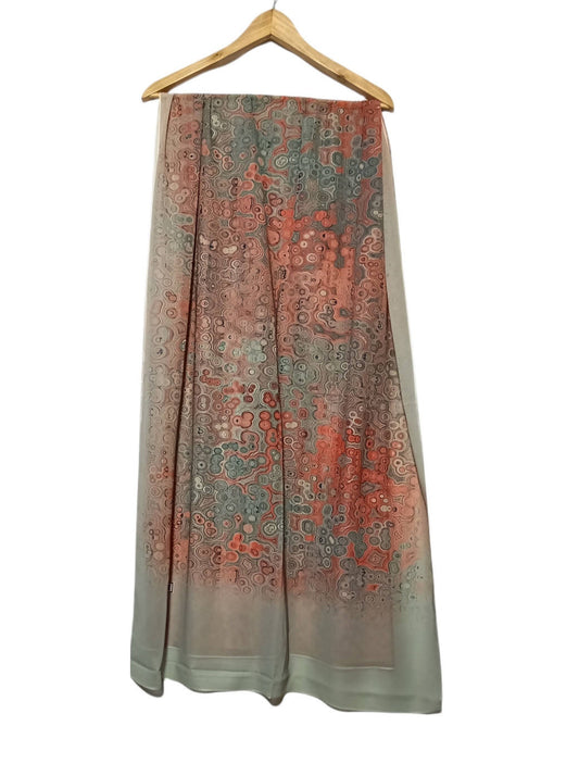 Crepe Chiffon Veil - وشاح الشيفون متعدد الألوان 1014