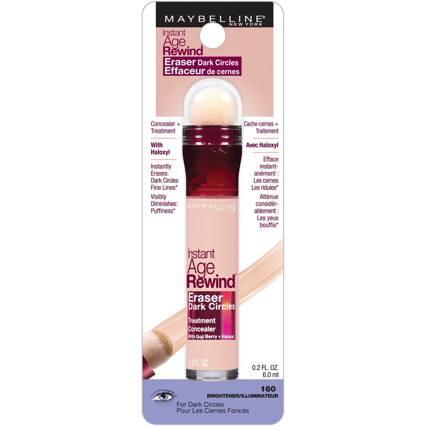 Maybelline New York Instant Age Rewind Concealer 160 Brightener - O2morny.com