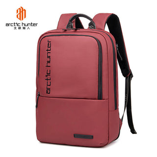 يشتري red Arctic Hunter Water Repellent Laptop Backpack 15.6 Inch Polyester Travel Shoulder bag for Men and Women, B00529
