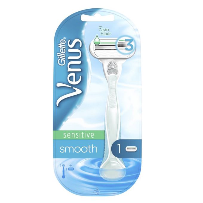 Gillette Venus Sensitive Smooth Razor Handle For Women With Blade Refill