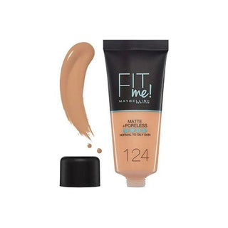 Buy 124-soft-sand Maybelline New York Fit Me Matte and Poreless Foundation