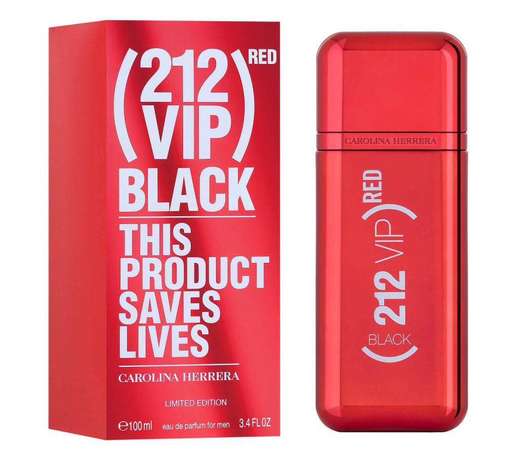 Carolina Herrera 212 VIP Black Red Limted Edition Eau De Parfum For Men 100ml