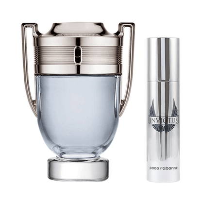Paco Rabanne Invictus Set For Men Eau De Toilette 100ml+ Mini Travel 10ml
