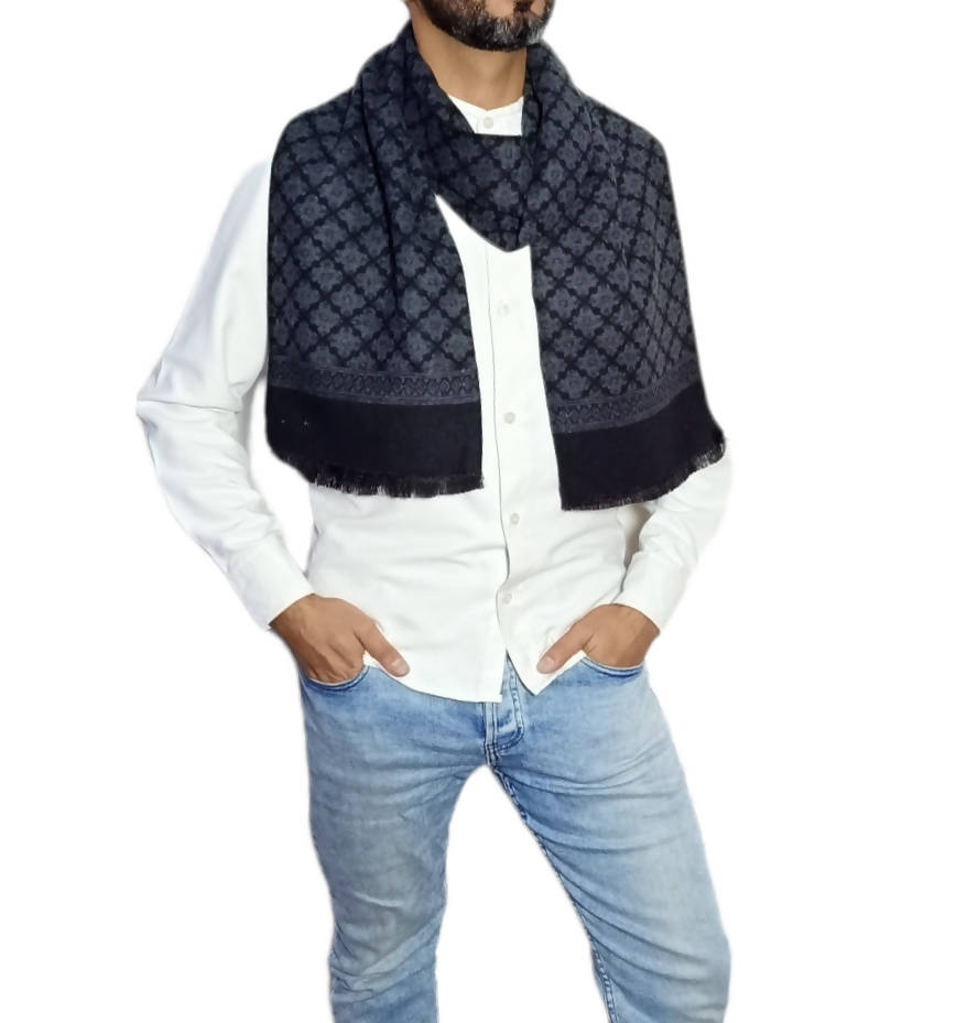 شال رجالي طويل من الصوف - سكارف 3013