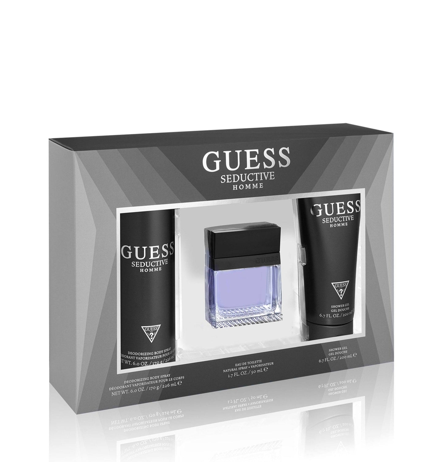 Guess Seductive for Men Eau De Toilette 100ml +Shower Gel 200ml +Body Spray 226ml - O2morny.com