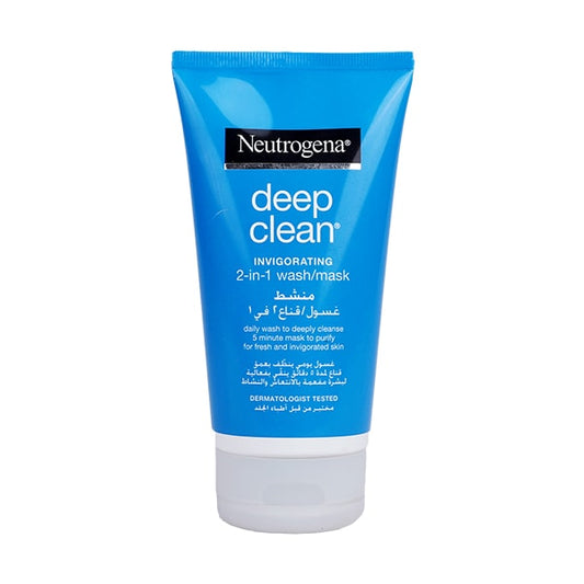 Neutrogena Facial Wash Deep Clean Invigorating 2-in-1 Wash/Mask 150ml