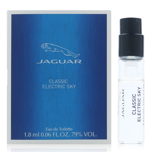 Sample Jaguar Classic Electric Sky Vials Eau De Toilette For Men 1.8ml