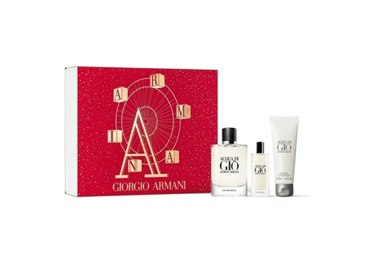 Giorgio Armani Acqua Di Gio Pour Homme Set For Men Eau De Parfum 125ml + Mini Travel 15ml + Shampoo 75ml