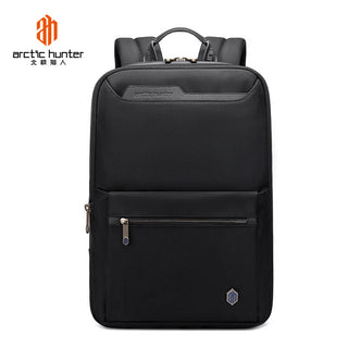 Buy black Ultra-Thin Anti Theft Luxury BackPack With Pocket For Laptop And Tablet With Expander 7CM Arctic Hunter B00410 - Black