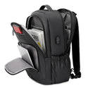 unisex anti-theft and waterproof backpack for 15.6-inch laptop RAL2022 BLACK