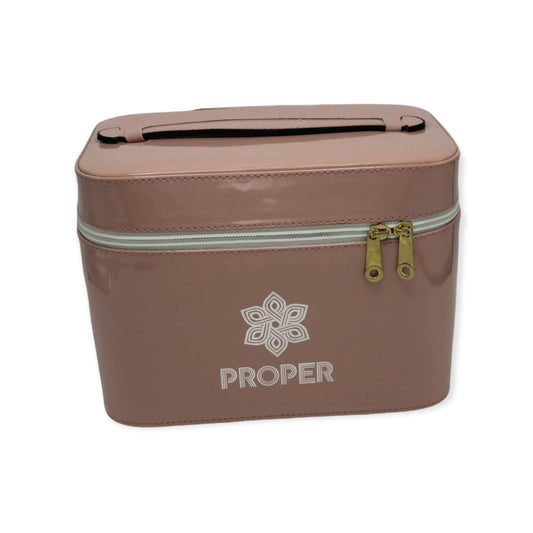 set of 3 makeup & toiletry travel case (cashmere)