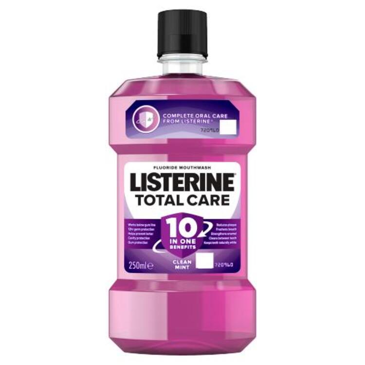 Listerine Total Care Clean Mint Antibacterial Mouthwash 250ml