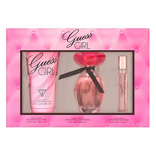 Guess Girl Set Eau De Toilette 100ml + Body Lotion 200ml + Eau De Toilette 15ml - O2morny.com