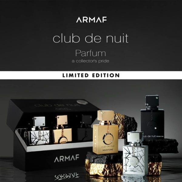 Armaf Set 3 Psc Club Nuit Intense For Men Eau De Toilette 30ml + Milestone Eau De Parfum For Unisex 30ml + Sillage Eau De Parfum For Unisex 30ml