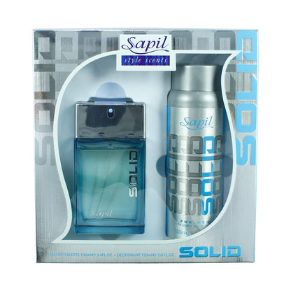 Sapil Men Solid Gift Set (Edt 100 ml. and Deo 150 ml.) - O2morny.com