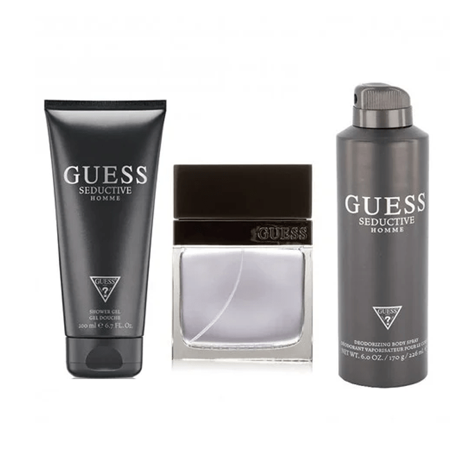 Guess Seductive for Men Eau De Toilette 100ml +Shower Gel 200ml +Body Spray 226ml - O2morny.com