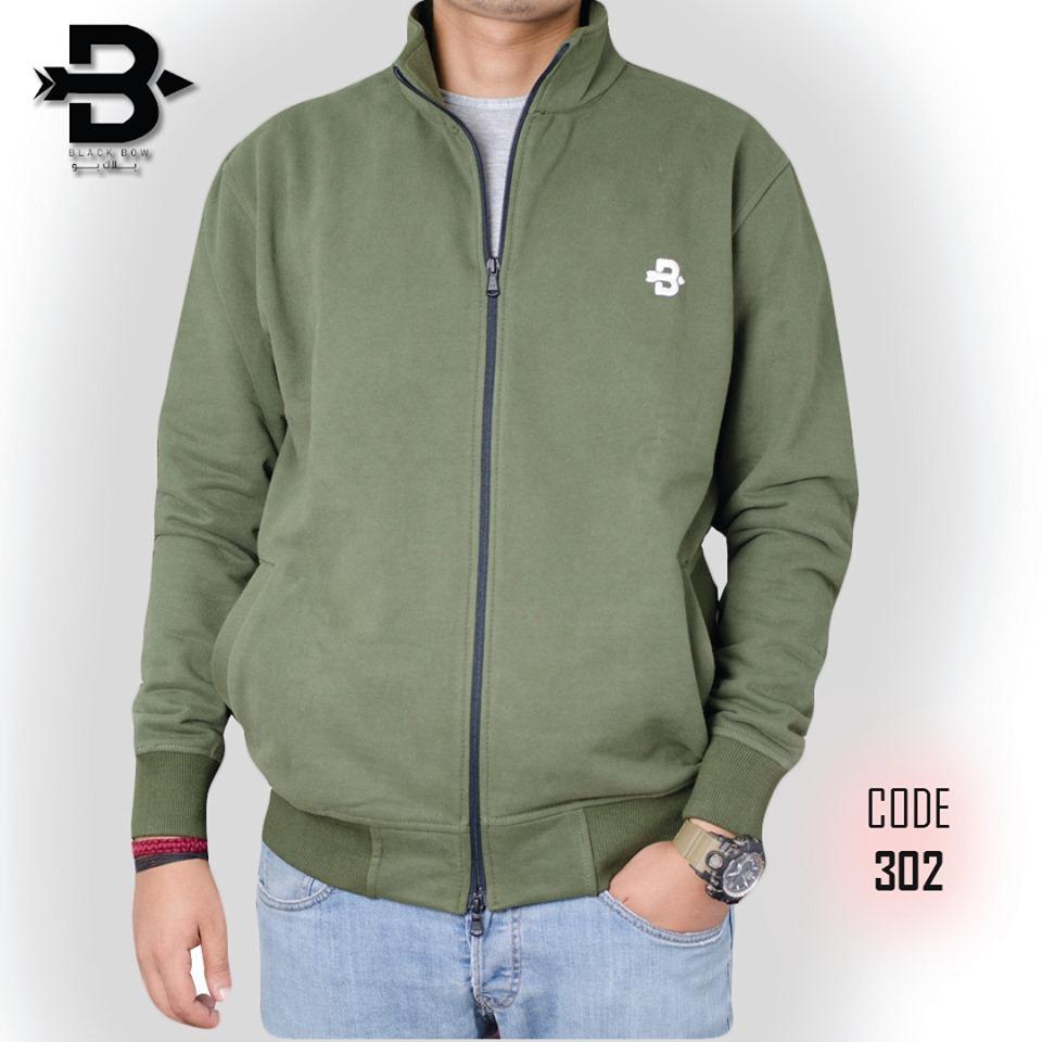 Black Bow Full Zip Sweatshirt Jacket code 302 - O2morny.com