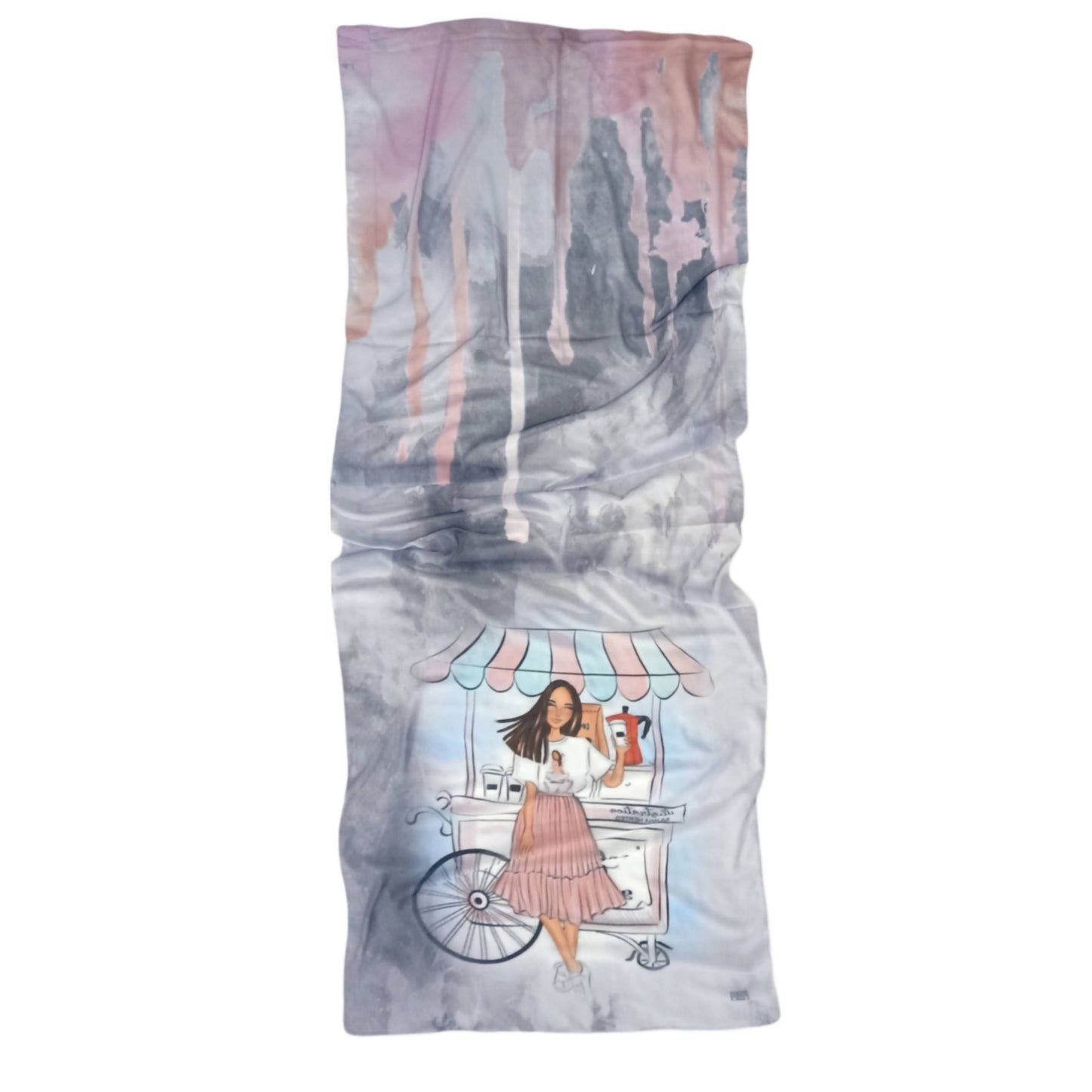 Crepe Chiffon Veil - Multi Color Chiffon Scarf 1006