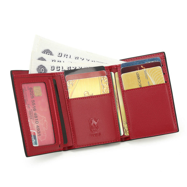 Men's Leather Trifold Wallet Rahala RA103