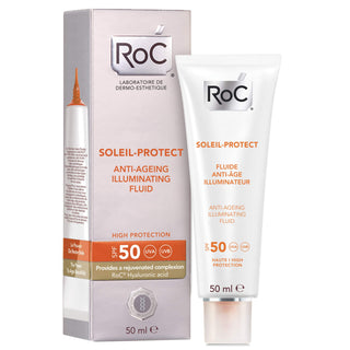 RoC Soleil Protect Anti Ageing Illuminating Fluid Spf50 50ml