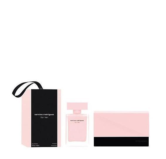 Narciso Rodriguez For Her Eau de parfum Gift Set 50 ml + Mini Pouch - O2morny.com