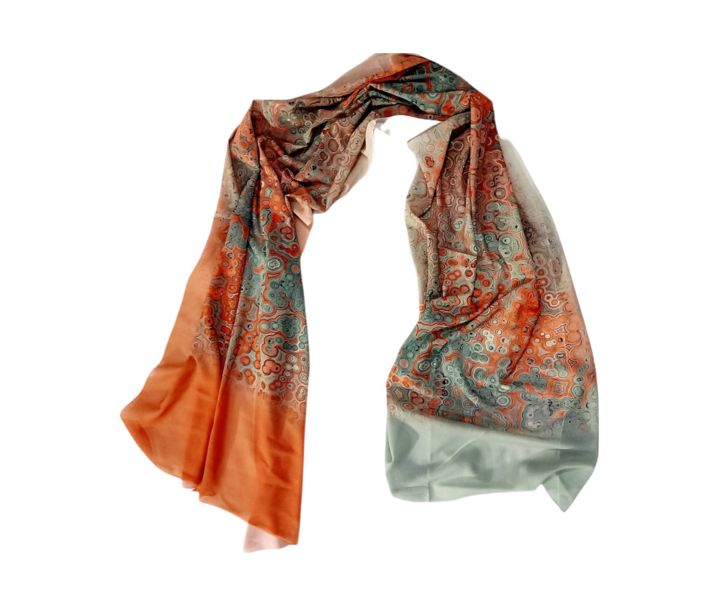 Crepe Chiffon Veil - Multi Color Chiffon Scarf 1014