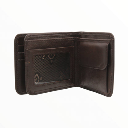 محفظة جلدية للرجال (بني) بني