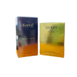 Korloff Majestic Tuberose Eau De Parfum For Women 88ml + Guess Gold Eau De Toilette For Men 75ml