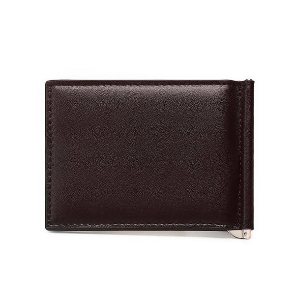 Mens Leather Bifold Money Clip Wallet Rahala RA110