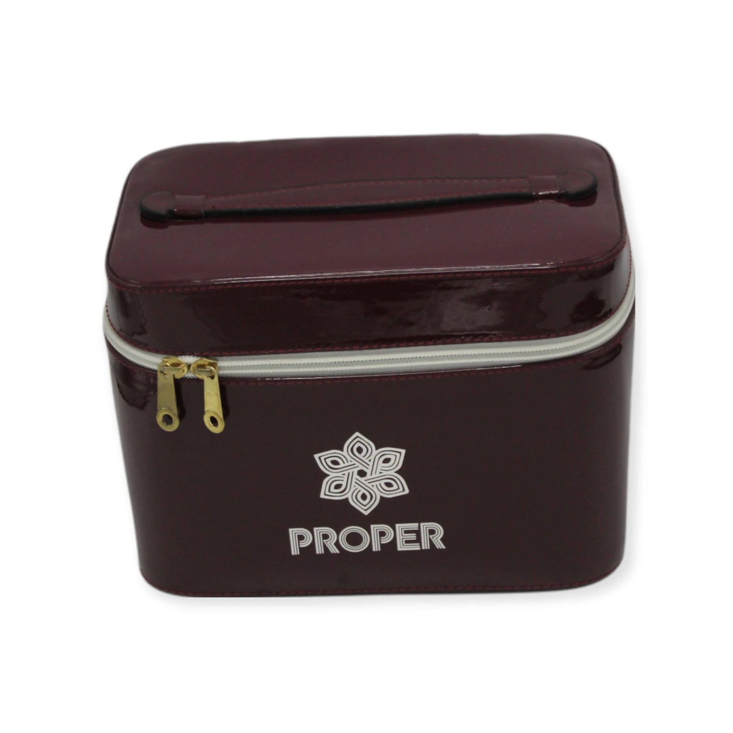 مجموعة من 3 حقائب سفر للمكياج وأدوات الزينة (كستنائي)