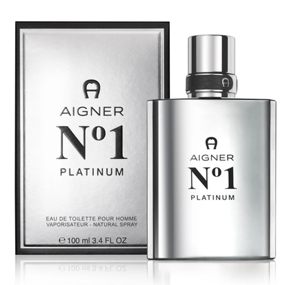 Aigner No.1 Platinum Pour Homme Eau De Toilette for Men 100ml