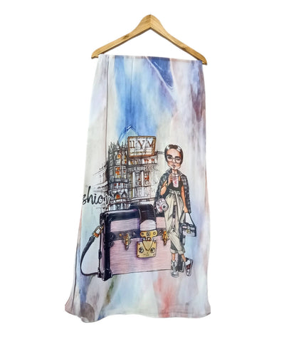 Crepe Chiffon Veil - Multi Color Chiffon Scarf 1011