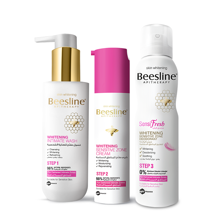 Beesline Sensitive Area Set Whitenning Intimate Wash + Moisturise + Stay Fresh