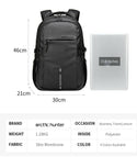‎Arctic Hunter Classic Laptop Travel Bag, Large Professional Waterproof Backpack with USB Charging & Headset Port for Men and women, Black B00388