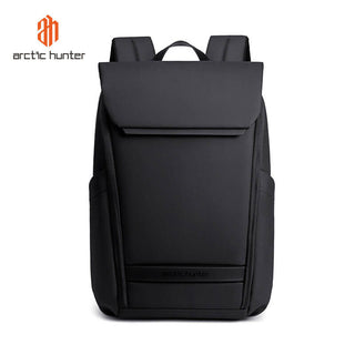 Buy black Unisex Water resistant Laptop Backpack 15.6 Inch Polyester Travel Shoulder bag Backpack for Men and Women Arctic Hunter B00559