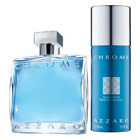 Azzaro Chrome Set for Men Eau De Toilette 100 ml + Deodrant 150 ml