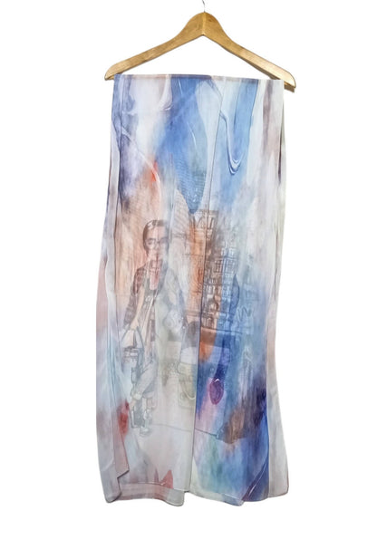 Crepe Chiffon Veil - Multi Color Chiffon Scarf 1011