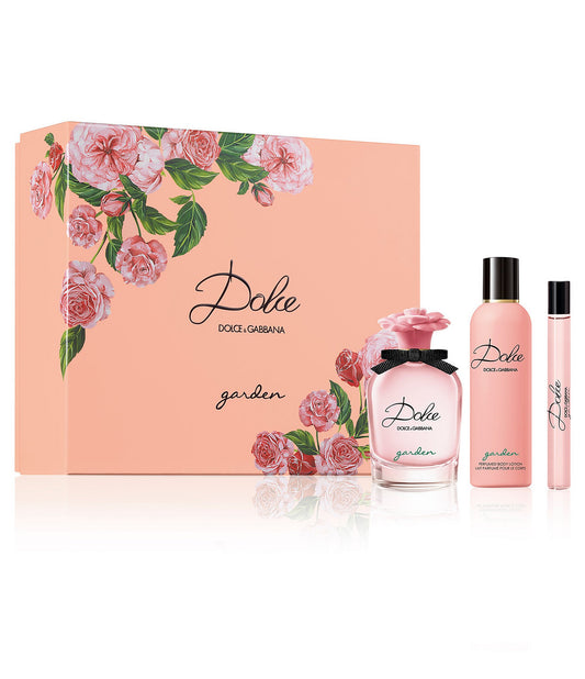 Dolce & Gabbana Garden Set For Women Eau De Parfum 75ml + Mini Travel 10ml + Body Lotion 100ml
