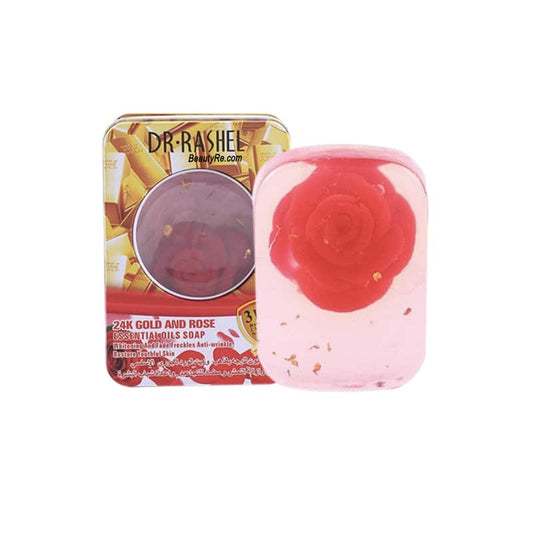 Dr Rashel 24k Gold And Rose Essential Oils Soap 100g