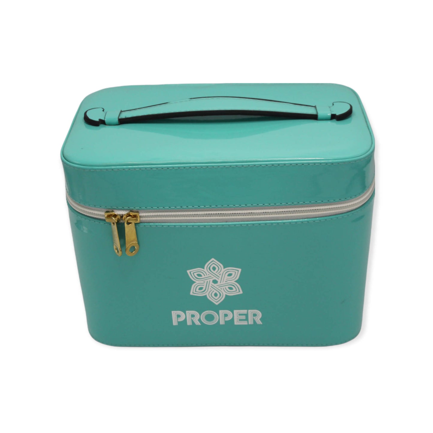 set of 3 makeup & toiletry travel case (cyan)