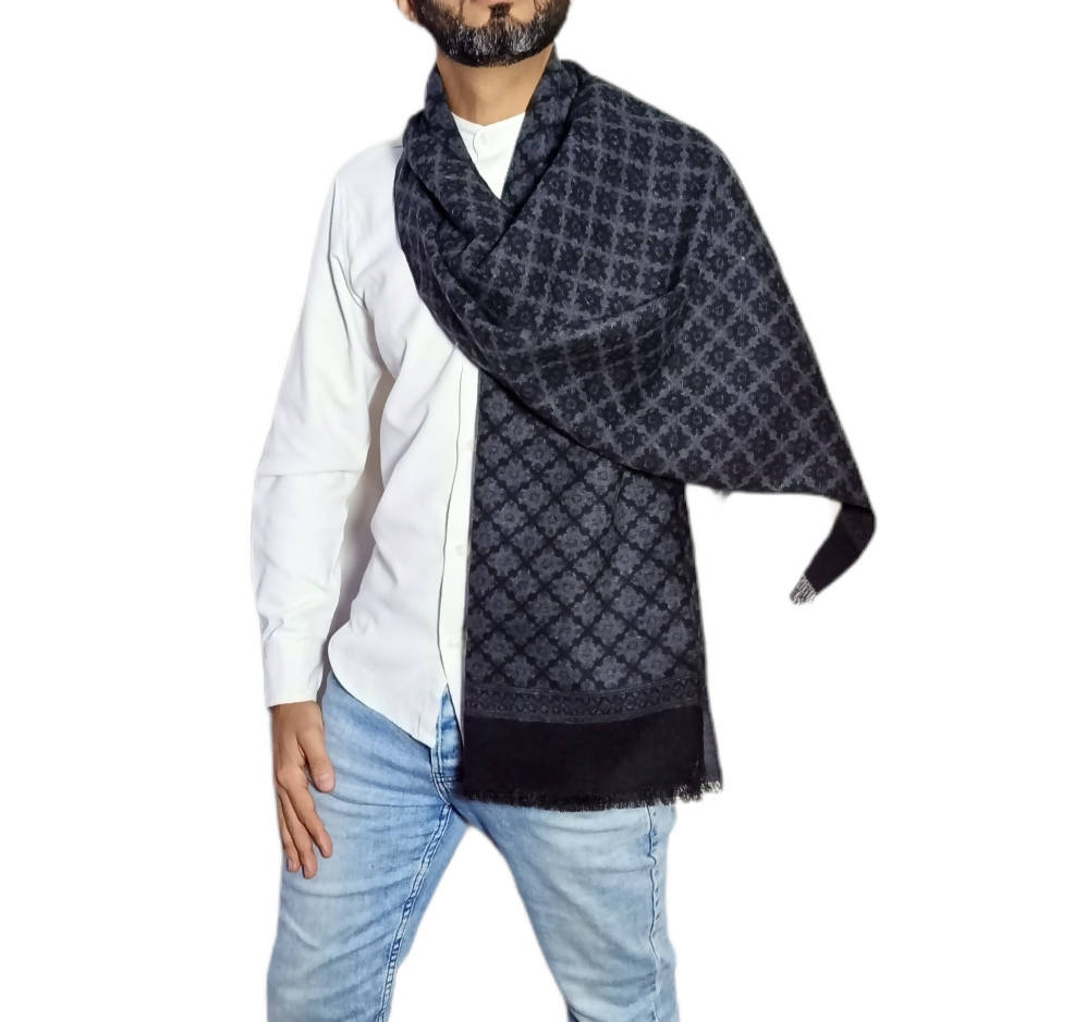 شال رجالي طويل من الصوف - سكارف 3013