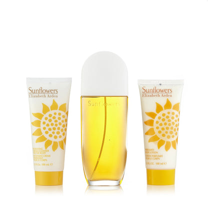 Elizabeth Arden Sunflowers Set For Women Eau De Toilette 100ml+ Body Lotion 100ml + Hydrating Cleanser 100ml