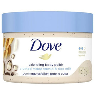 Dove Crushed Macadamia & Rice Milk Exfoliating Body Polish 298 g